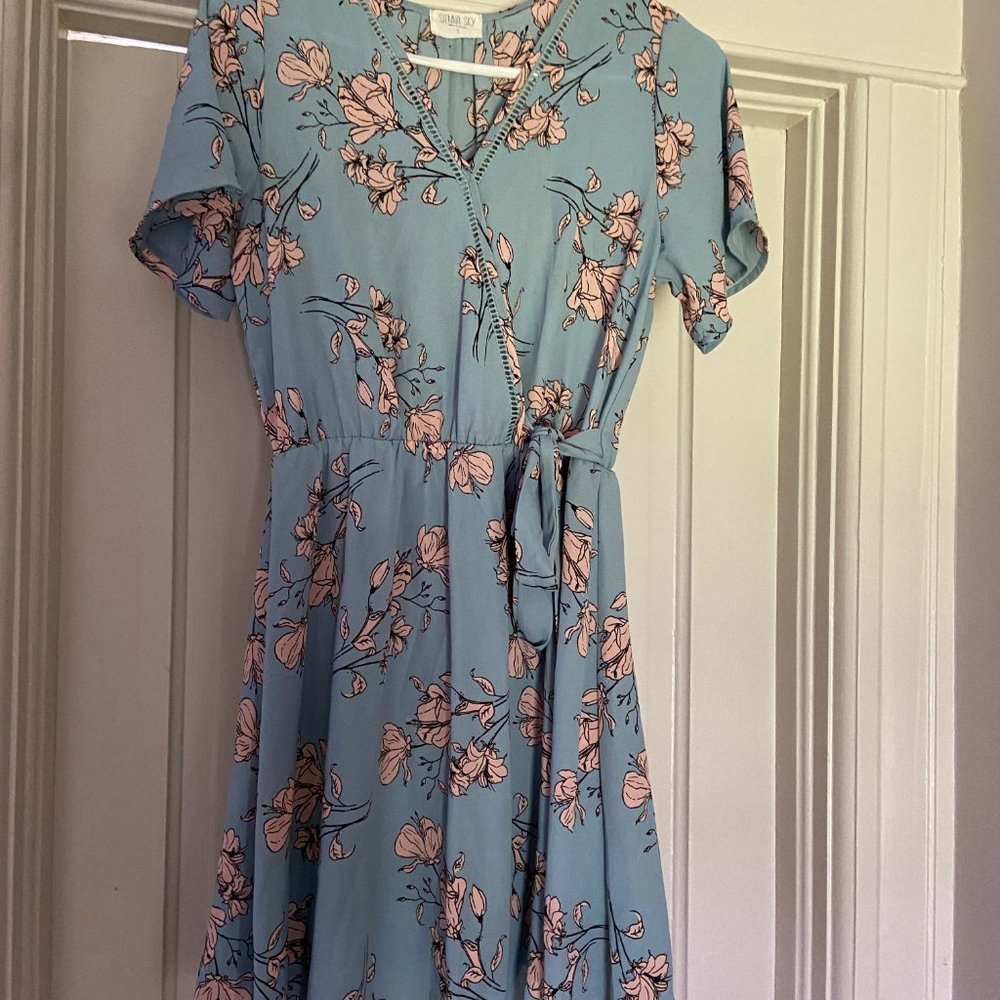 Blue Wrap Dress